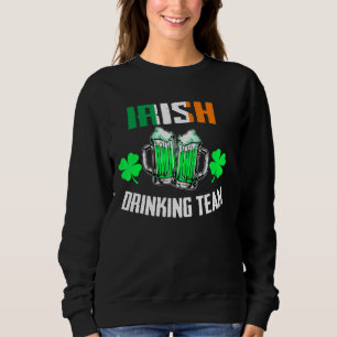 Moletom Rua Patrick S Irish Beer Bebendo Team Irlanda Flag