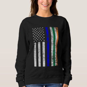 Moletom Rua Policial Thin Blue Line - Bandeira Americana I