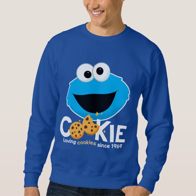 Moletom Rua Sésamo | Cookie Monster Loving Cookies (Frente)