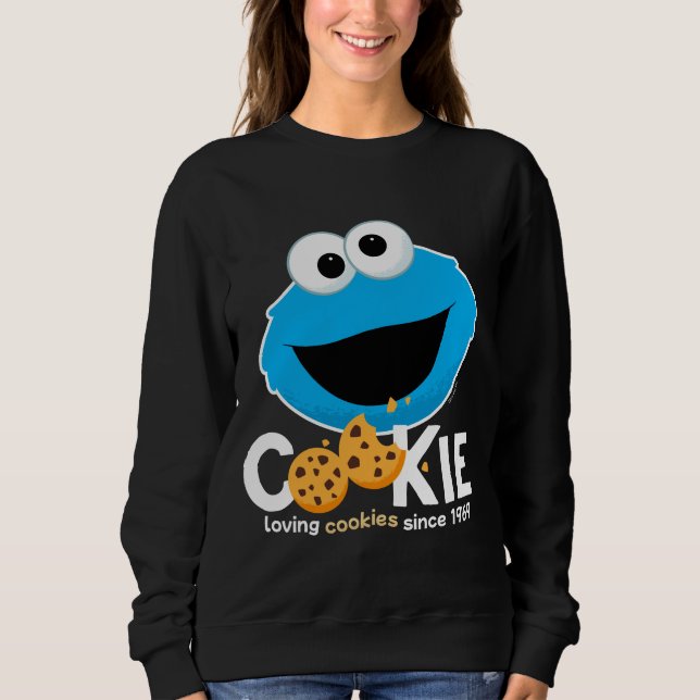 Moletom Rua Sésamo | Cookie Monster Loving Cookies (Frente)