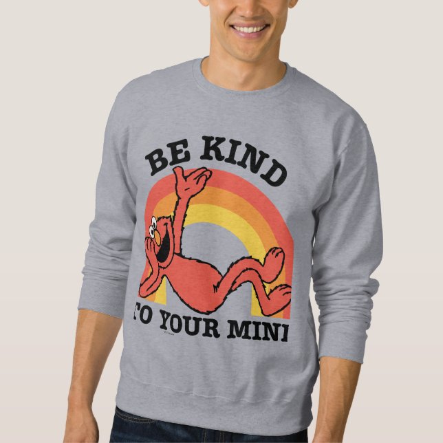 Moletom Rua Sésamo | Elmo Seja gentil com sua mente (Frente)