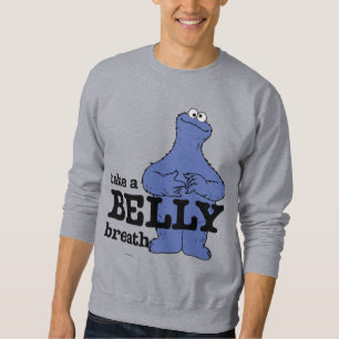 Moletom Rua Sésamo   Monstro Do Biscoito Respirar