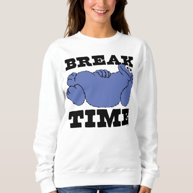 Moletom Rua Sésamo | Tempo de pausa do Monstro do Biscoito (Frente)