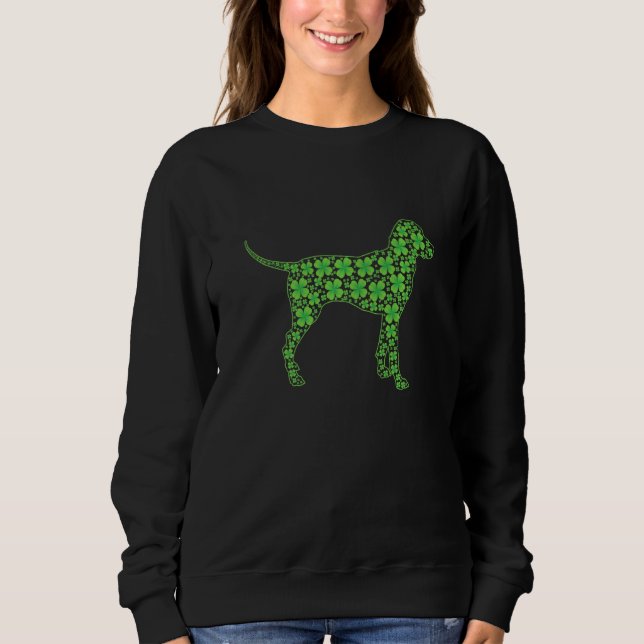 Moletom Ruas Engraçadas Patrick S Day Dalmatian Dog Shamro (Frente)