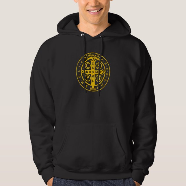 Moletom Ruas Religiosas Católicas. Benedict Medal Christia (Frente)