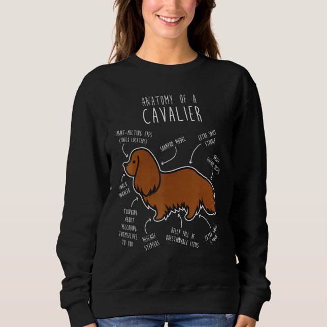 Moletom Ruby Cavalier King Charles Spaniel Cog Mãe Engraça (Frente)