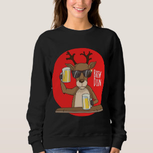 Moletom Rudolph Brewdolph Reindeer Funny Beer Christmas Cr