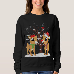 Moletom Rudolph e Clarice Christmas Reindeer