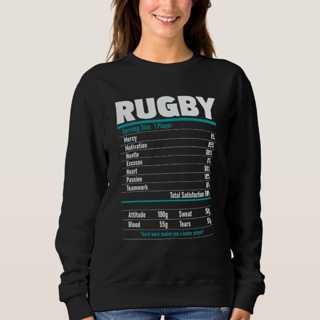 Moletom Rugby Player  Rugby Coach Sports  Tournament Flank (Frente)