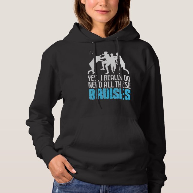 Moletom Rugby Quote Para Um Colega De Rugby (Frente)
