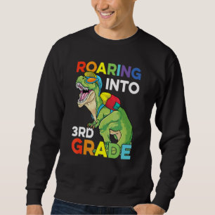 Moletom Rugindo na 3ª Série de Volta às Aulas Dinossauro C