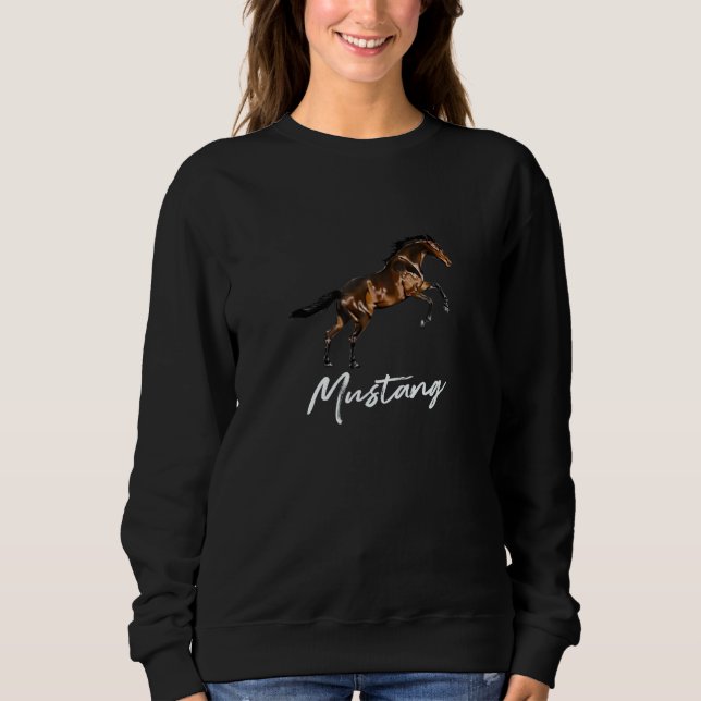 Moletom Rumor Selvagem Mustang Cavalo Equestre (Frente)