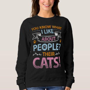 Moletom Sabe O Que Eu Gosto Sobre Pessoas Seus Gatos