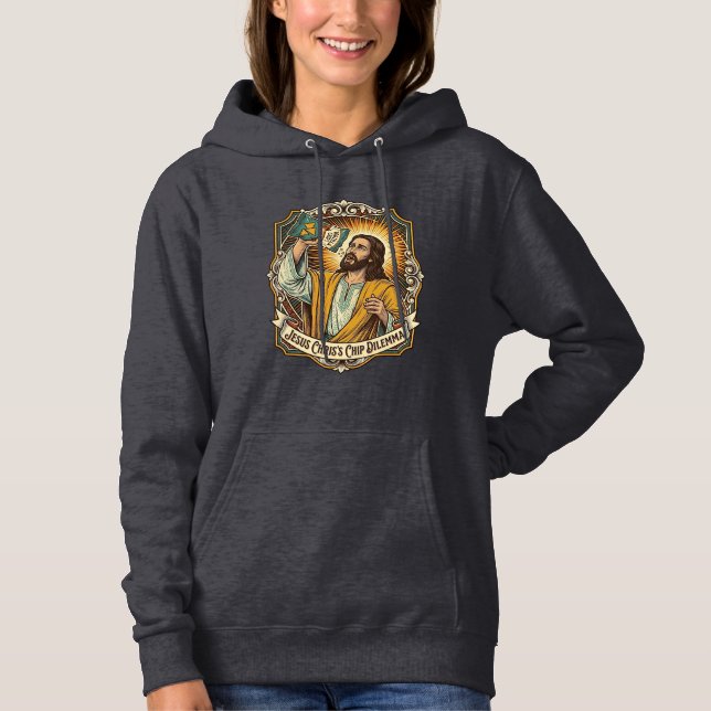 Moletom Saco de Batata Frita Vazio de Jesus Comida de Bêba (Frente)