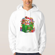Saco de Presente de Natal Corgi Alegria