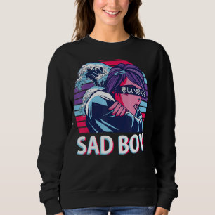 Moletom Sad Boy Vaporwave Aestética Japonesa E Girl