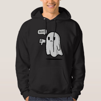 Moletom Sad Ghost Saying “Boo?” Front Print Funny Cute H
