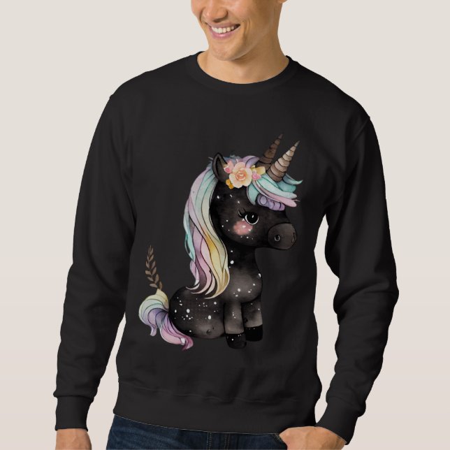 Moletom sad unicorn for unicorn enthusiasts (Frente)