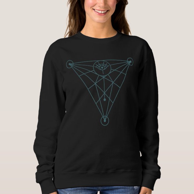 Moletom Sagrada Geometria Fratural Patternsart Good Vibe M (Frente)