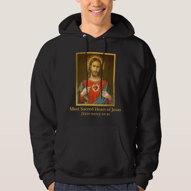 Moletom Sagrado Coração de Jesus Católico Religioso  (Frente)