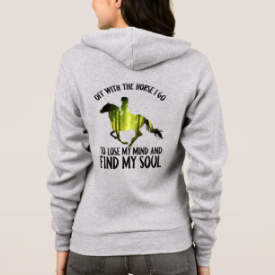 Moletom Sai Com O Cavalo Eu Vou Para A Floresta Da Mente D