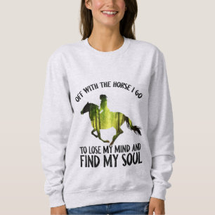 Moletom Sai Com O Cavalo Eu Vou Para A Floresta Da Mente D