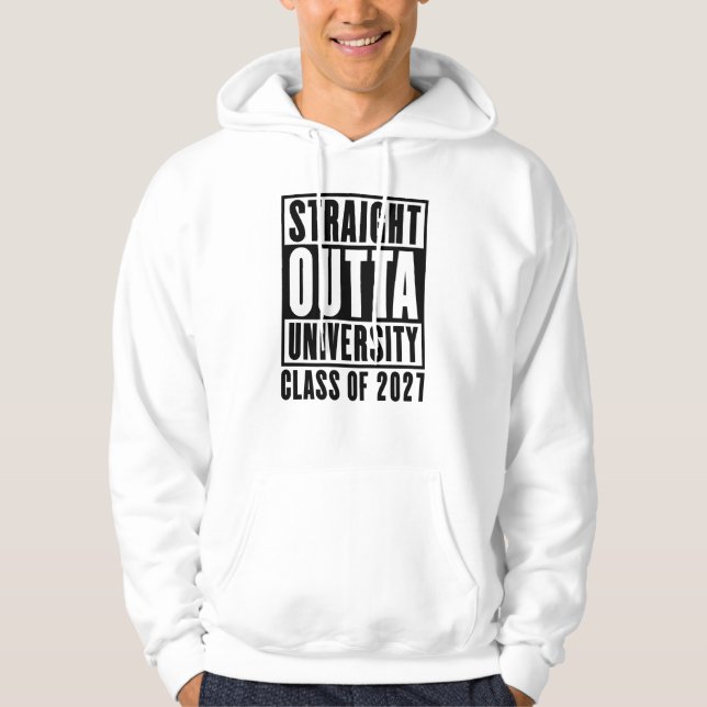 Moletom Sai Direto da Universidade Turma de 2027 (Frente)