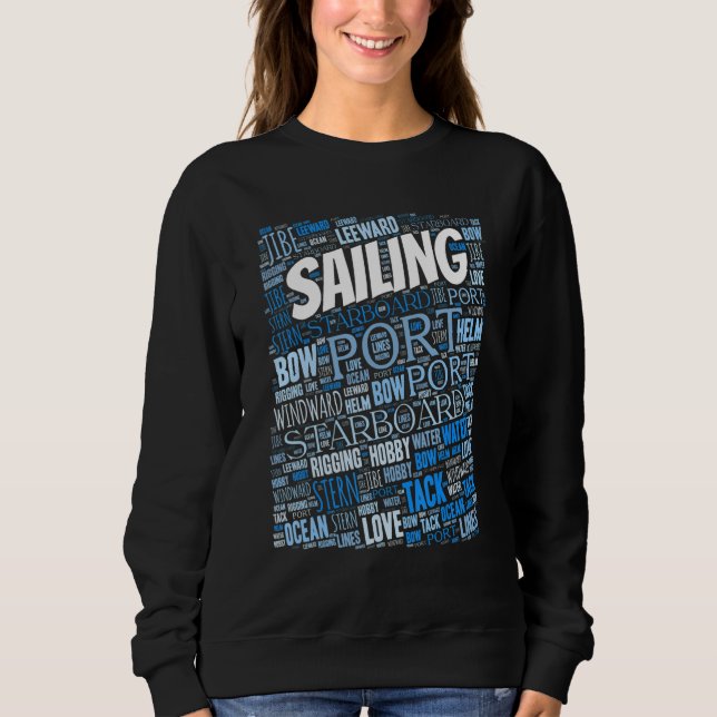 Moletom Sailing  Boating Lingo Sailor Hobby (Frente)