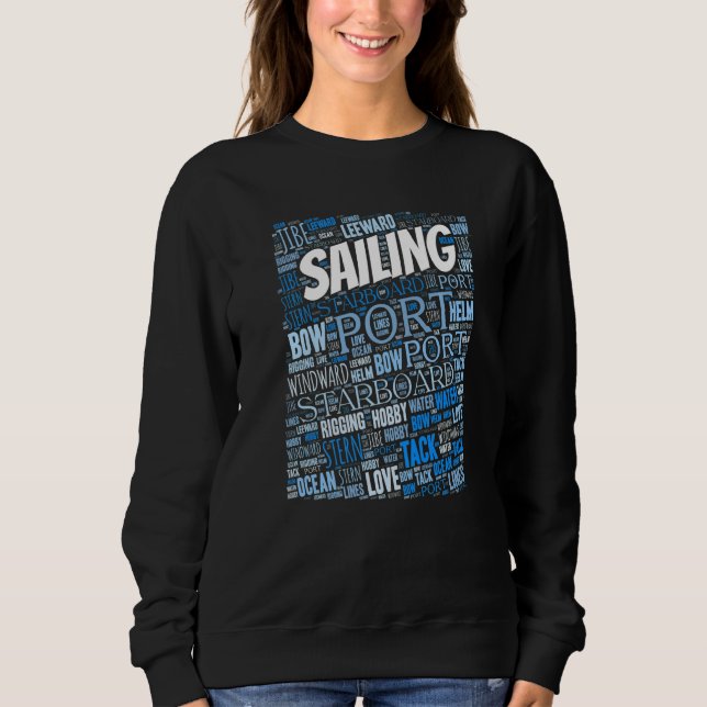 Moletom Sailing  Boating Lingo Sailor Hobby Premium (Frente)