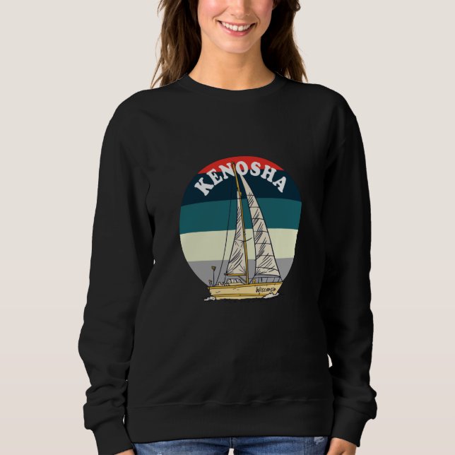 Moletom Sailing Kenosha Wisconsin Vintage (Frente)