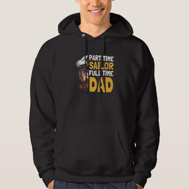 Moletom Sailor Father Captain Sailboat Boat Sailing Dad (Frente)