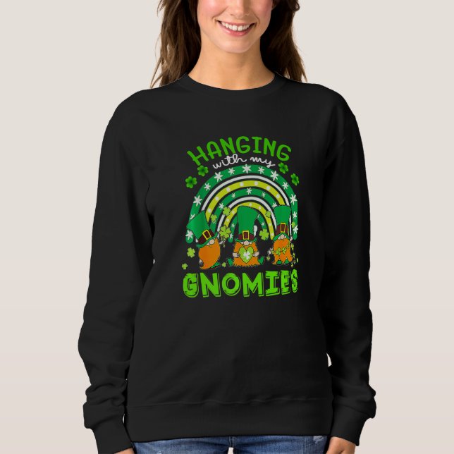 Moletom Saindo Com Minha Rua De Gnomos Xadrezes Verdes (Frente)