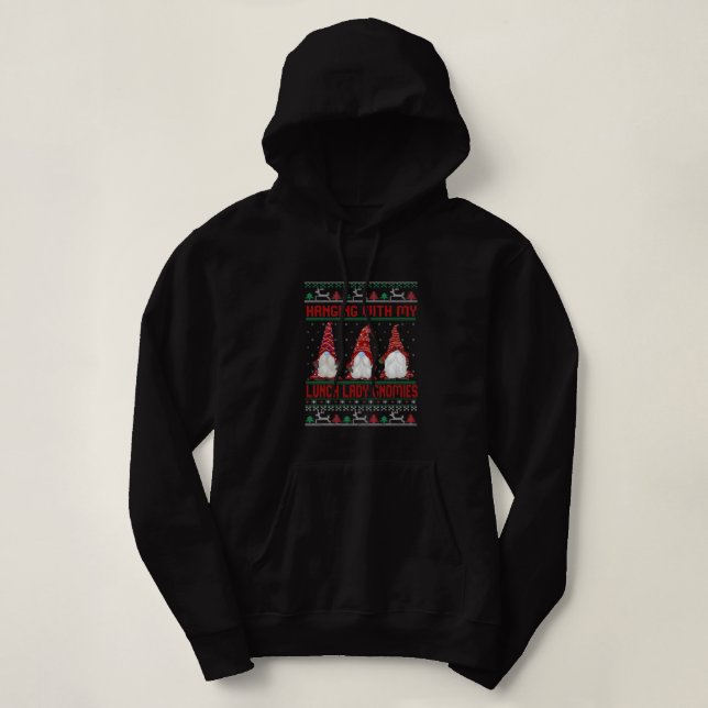 Moletom Saindo Com Minha Senhora De Almoço Gnomos De Feliz (Frente do Design)