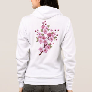 Moletom Sakura rosa no fundo da pintura