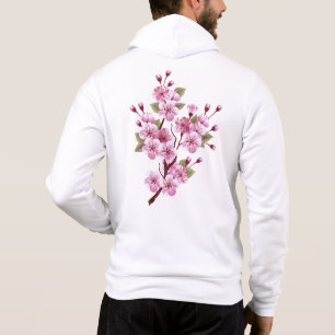 Moletom Sakura rosa no fundo da pintura