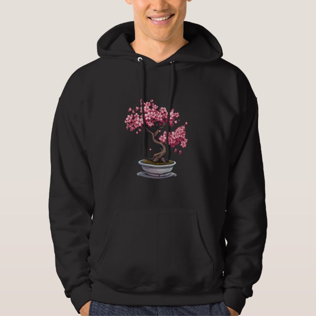 Moletom Sakura Tree Cherry Blossom Japonês Bonsai Tree Bo (Frente)