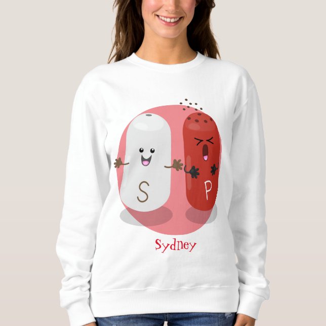 Moletom Sal kawaii e cartografia dos pimentões (Frente)