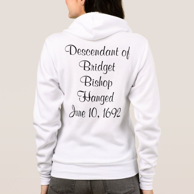 Moletom Salem Witch Descendants Bridget Bishop Zip-Up (Verso)