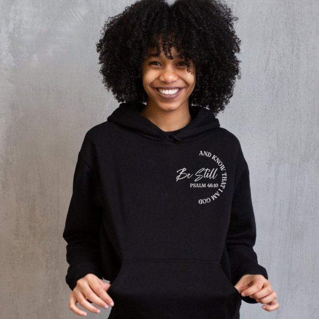 Moletom Salmo 46:10 | Citação da Bíblia Cristã (Criador carregado)