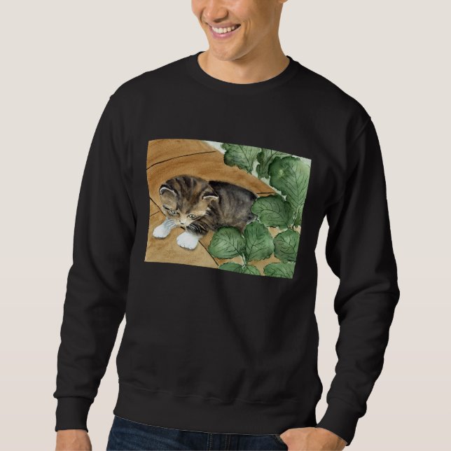 Moletom Salpique a camisola do gatinho (Frente)