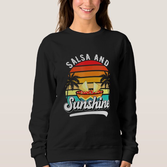 Moletom Salsa e Sunshine Vintage Sunset Summer Beach (Frente)