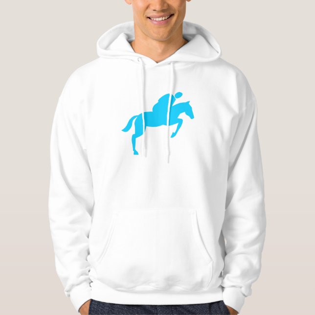 Moletom Salto de cavalos - Azul-céu (Frente)