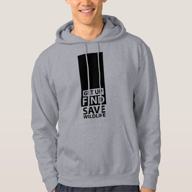 Moletom Salve as Hoodies dos Homens Selvagens (Frente)