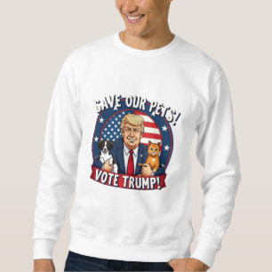 Moletom Salve nossos Pets de Trump de Votação Pets para Tr