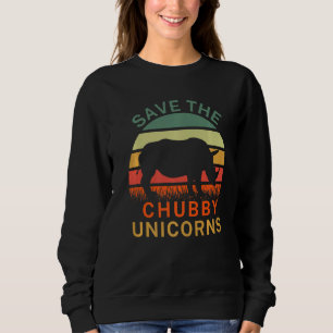 Moletom Salve O Chubby Unicórns Engraçado Rhino Animal Rig
