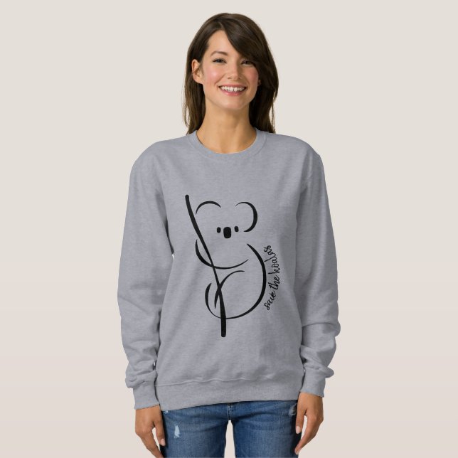 Moletom Salve o Sweatshirt Koalas (Frente Completa)