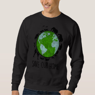 Moletom Salve os Animais do Dia da Terra Selvagem Conserva