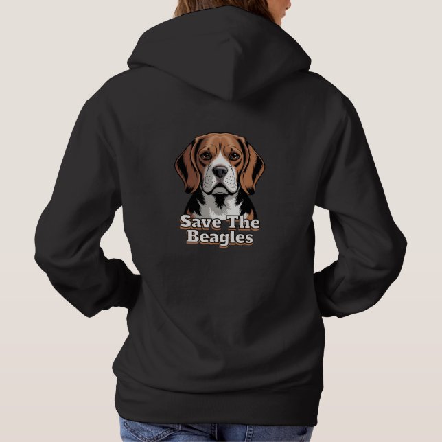 Moletom Salve os Beagles | Amantes de Cachorros (Verso)