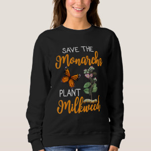 Moletom Salve Os Monarcas Plantam Uma Borboleta De Milkwee