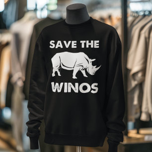 Moletom Salve os Winos com o Rinoceronte